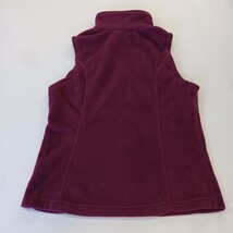 Columbia Sportswear WL1023 Women's Red Full Zip Fleece Benton Springs Vest Sz M image 14