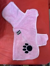 Pink Embroidered Paw Small Pet Robe - £19.38 GBP