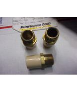 3-KBI Charlotte  CPVC 3/4&#39; SLIP Female Adapter 1&quot; MPT BRASS (3PACK) - $20.99