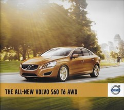 2011 Volvo S60 sales brochure catalog 11 US T6 AWD - $8.00