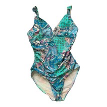 Love Your Assets by Spanx Sara Blakely Paisley One Piece Bathing Suit S ... - $25.00