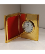 Collezio Quartz Gold colored clock with photo frame, clock has Japan mov... - $14.99