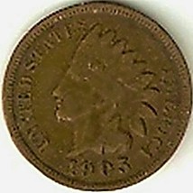 Indian Head Cent 1905 Fine - £3.47 GBP