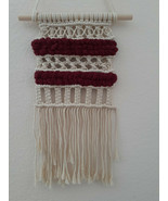 Handwoven Macrame Wall Hanging With Chenille Yarn And Macrame Rope - €18,18 EUR