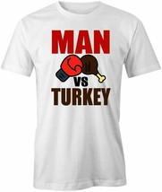 Man Vs Turkey T Shirt Tee Short-Sleeved Cotton Clothing Thanksgiving S1WCA372 - £16.27 GBP+