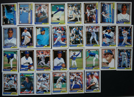 1992 Topps Seattle Mariners Team Set of 30 Baseball Cards - £3.91 GBP