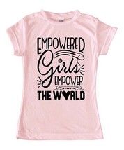 $24 Urban Smalls &#39;Empowered Girls Empower The World&#39; Fitted Tee Size 8Y ... - $9.69