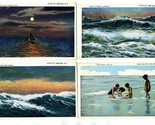 4 Avon By The Sea New Jersey Postcards 1937  Sailing Surf Ocean  - $17.82