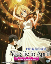 Your Lie In April Boxset (1-22 + OVA) + Live Movie English Ship from USA - $42.74