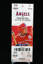 Los Angeles Angels vs Tampa Bay Rays Game 51 MLB Ticket w Stub 07/28/2012 - £9.01 GBP