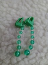 Pretty Pretty Princess Game Replacement Green Earrings Pair  - $9.41