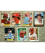 Lot of 7 MIKE SCHMIDT 1980s Baseball Cards TOPPS, FLEER, DONRUSS Phillie... - $8.99
