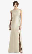 Alfred Sung 770...Sleeveless Satin Trumpet Gown with Bow....Champagne...... - $167.77 CAD