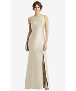 Alfred Sung 770...Sleeveless Satin Trumpet Gown with Bow....Champagne...Sz 0 - €106,45 EUR