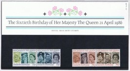 Stamps UK 1986 60th Birthday Of Her Majesty The Queen MNH Presentation Pack 170 - $2.17