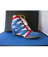 Women Wedge Zig Zag Navy Combo by BE&amp;D Maison Dumain - $74.54 CAD