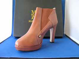 Women Designer Heels Harvey Bootie Cognac by BE&amp;D Maison Dumain - $54.99