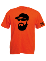 Fear The Beard - Brian Wilson - SF San Francisco - T Shirt - Black/Orange - £11.99 GBP