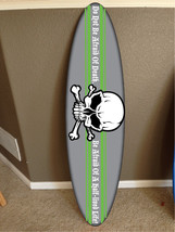 wall hanging surf board surfboard decor hawaiian beach surfing pirate decor - $74.24