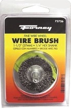 NEW FORNEY 72726 1 1/2&quot; FINE GRINDER WIRE WHEEL CUP BRUSH CRIMPED WIRE 8... - $13.99