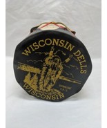 Vintage Wisconsin Dells Wisconsin Sunrise Call Toy Drum 4&quot; X 5&quot; - £14.87 GBP