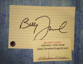 Billy Joel Hand Signed Autograph Index Card COA - $100.00