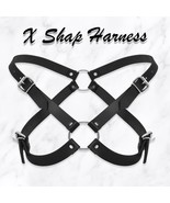 Real Leather Bulldog Chest Harness Adjustable Mens Body Chest Harness Cl... - €25,44 EUR