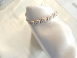 Giani Bernini 7&quot;Sterling Silver Heart Link Bracelet F561 $150.00 - £36.08 GBP