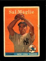 1958 TOPPS #43 SAL MAGLIE FAIR YANKEES UER  *NY0180 - $4.41