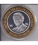 RIVERSIDE Resort Limited Edition $10 Gaming Token .999 Pure Silver, Enca... - $39.70 CAD