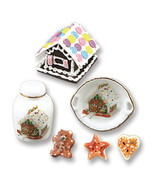 Gingerbread House Decor 1.891/8 Dollhouse Reutter Christmas Miniature - £19.39 GBP