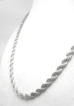 Sterling Silver 18&quot; Solid Rope Chain Necklace - $69.00