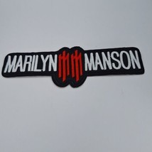 Marilyn Manson - Embroidered Iron on Patch - Punk/Rock/ Heavy Metal Band - £3.54 GBP