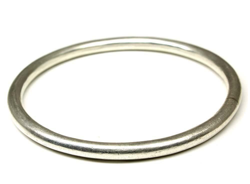 Pure Silver Joint-less solid Kada Bangle Bracelet 6.2cm unisex - $199.50