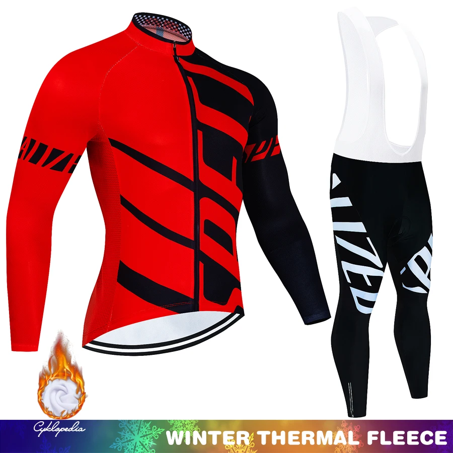 Sporting Winter Thermal Fleece 2022 Cycling  Set Racing Bike Cycling Suit Mounti - £48.19 GBP