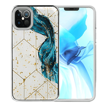 Luxury Chrome Glitter Design Case Cover for iPhone 12 Mini 5.4″ BLUE SWIRL - £6.12 GBP