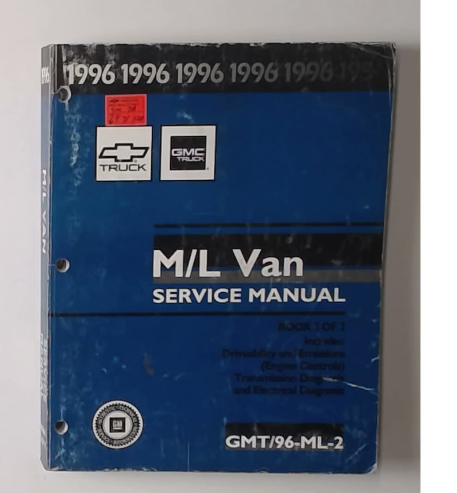 Primary image for 1996 M/L Van  Factory Service Repair Manual Driveability Emissions Book 2 of 2