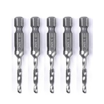 5Pcs Combination Drill Tap Bit Set Screw Tapping Hex Shank Hss, 3.5Mm - $38.99