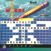 Dell Crosswords Vol. 1 and 2 Sierra CD ROM PC Video Game 750 Puzzles - £1.56 GBP