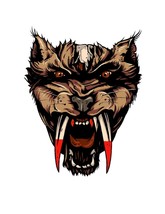 Wolf Mythical Creature1-ClipArt-Digital Art Clip-Digital. - $1.25