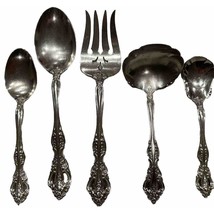 Oneida Heirloom Michelangelo 5-Piece Serving Hostess Set Stainless Flatware EUC - £44.79 GBP