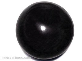 5.2 inch Black Obsidian Crystal Ball, Volcanic Black Sphere, Palantir Stone - $396.00