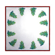 Betsy Drake Christmas Tree Square Table Cloth 52 - £54.27 GBP