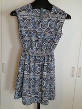 SOPRANO LADIES SLEEVELESS DRESS-S-100% POLYESTER-NWOT-ELASTIC WAIST-CUTE... - $8.59