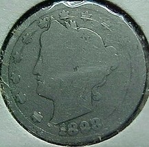Liberty Head Five Cents 1898 AG - $4.41