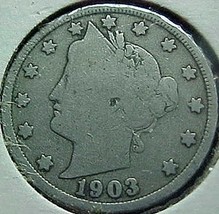 Liberty Head Five Cents 1903  G - £3.44 GBP