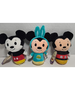 Hallmark Disney Itty Bittys Mickey Mouse 3 Piece Lot Plush - $32.35 CAD