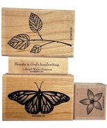 Stampin Up! God&#39;s Beauty Rubber Stamp Set With Butterfly &amp; Floral Designs - €8,25 EUR