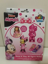Cra-Z-Art Softee Dough Disney Junior Minnie Mold N&#39; Play 3D Figure Maker New - £3.89 GBP