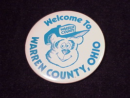 Welcome to Warren County, Ohio Promotional Pinback Button, Pin - £4.70 GBP